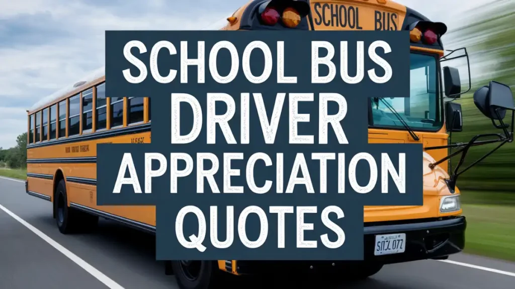 School Bus Driver Appreciation Quotes