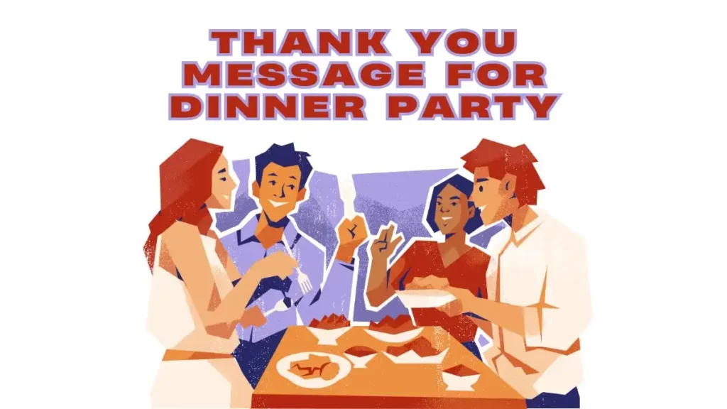 Thank you message for dinner party