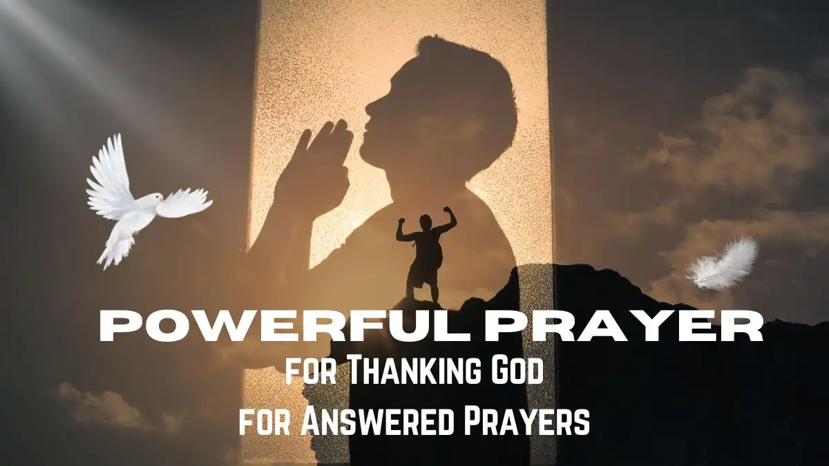 prayer for thanking god for answered prayers