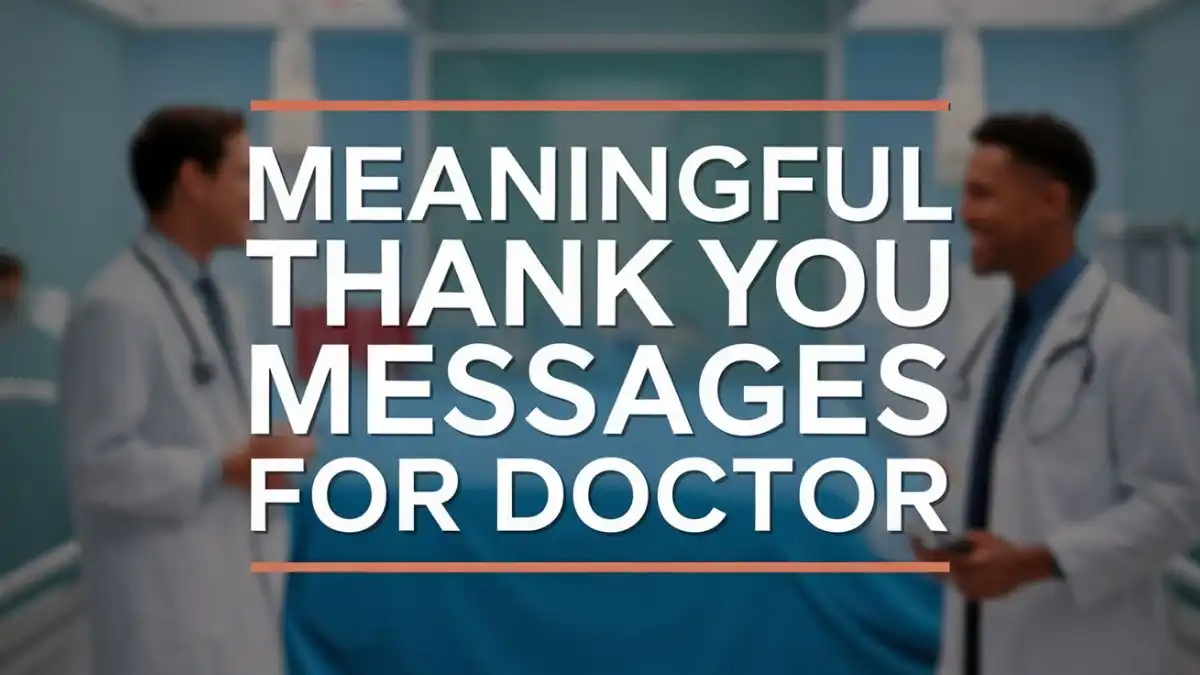 thank yous for doctor