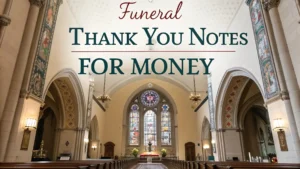 Funeral Thank You Notes For Money