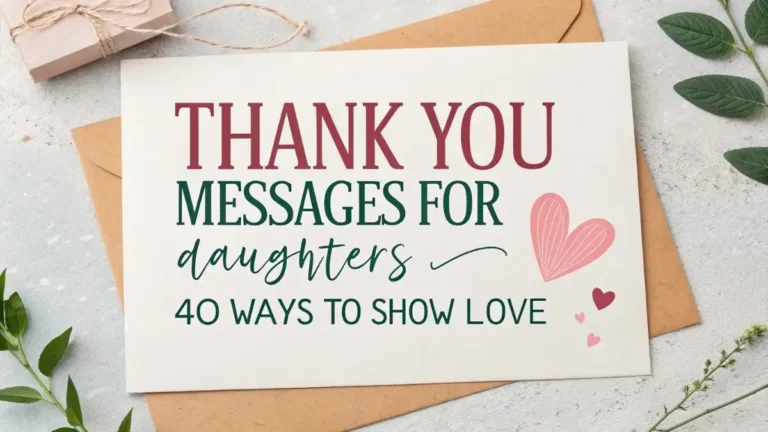 Thank You Messages for Daughters