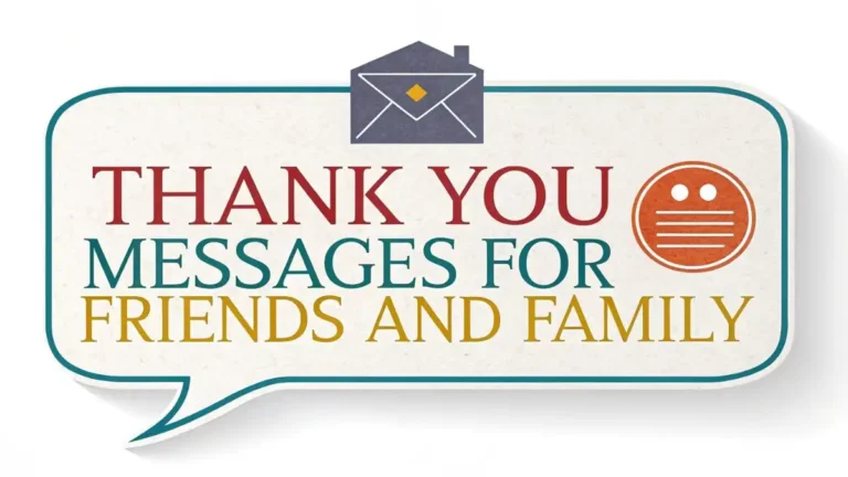 Thank You Messages for Friends and Family