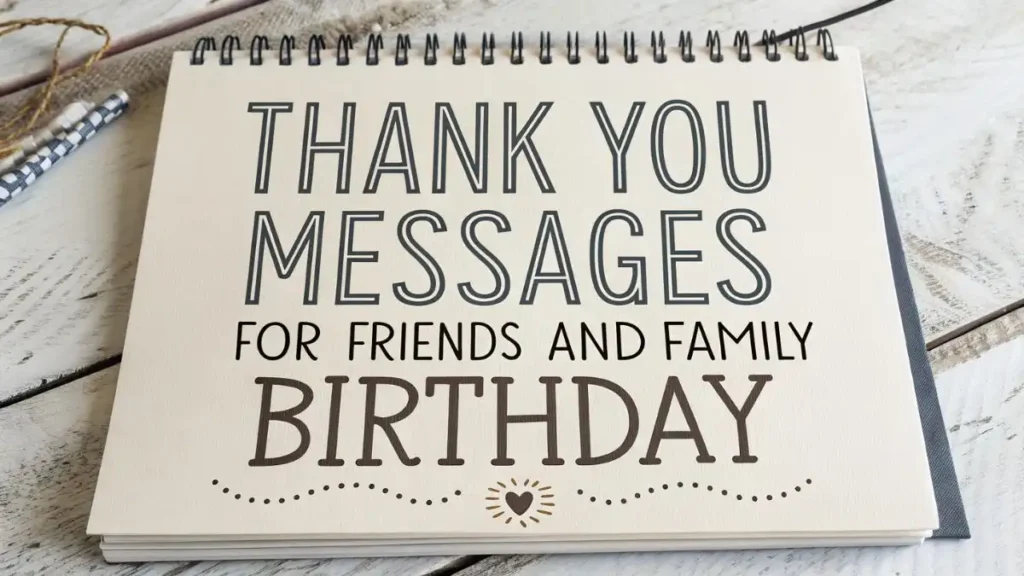 Thank You Messages for Friends and Family Birthday