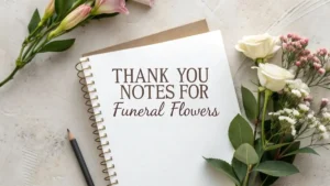 Thank You Notes For Funeral Flowers