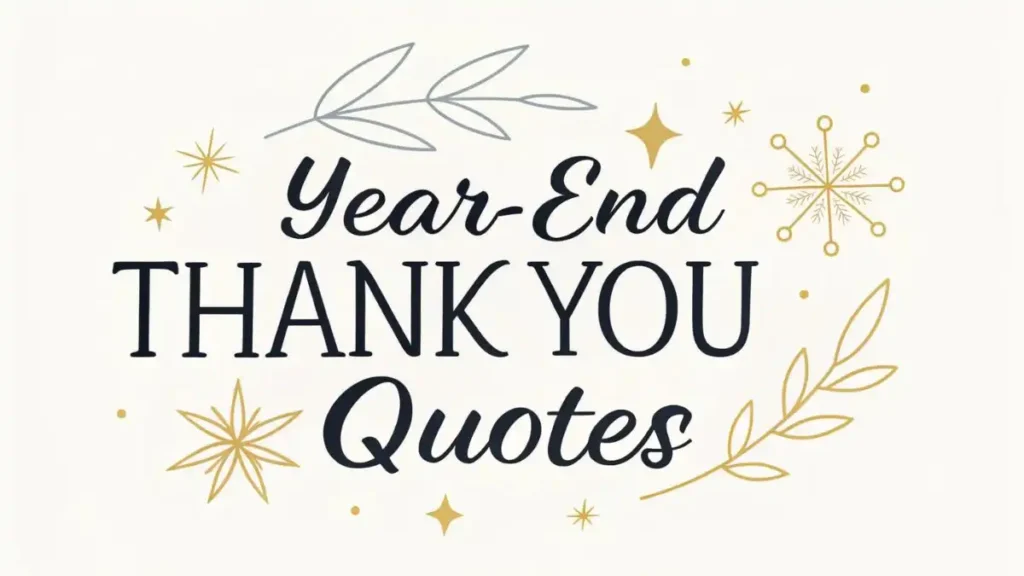 Year-End Thank you Quotes